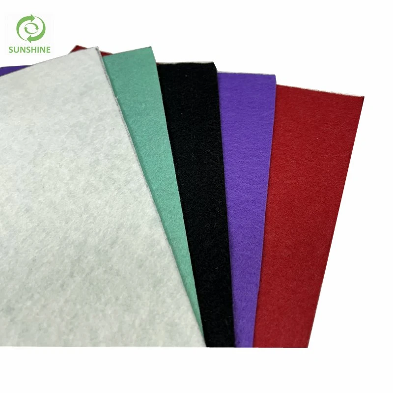 Sunshine 100% Polyester Raw Material Needle Punch Nonwoven Fabric Textile