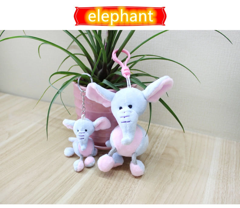 2022 Popular Stuffed Toy Custom Animal Hippo Elephant Koala Keychain Toy