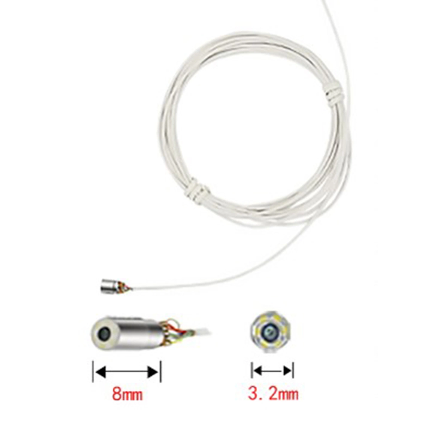 1280*720p Endoscopic Module Camera/Medical Endoscope/Large Angle Medical Endoscope/Glass Endoscope Module/Ultra-Fine Endoscope