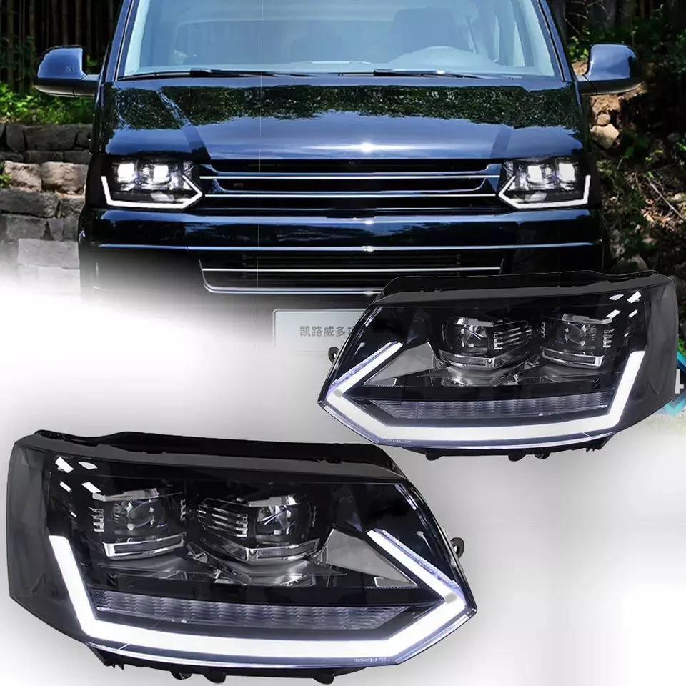 Autoleuchten für VW Multivan Scheinwerfer-Projektor Lens 2010-2015 T5 T6 Signal Auto Lamp LED Scheinwerfer DRL Kfz-Zubehör