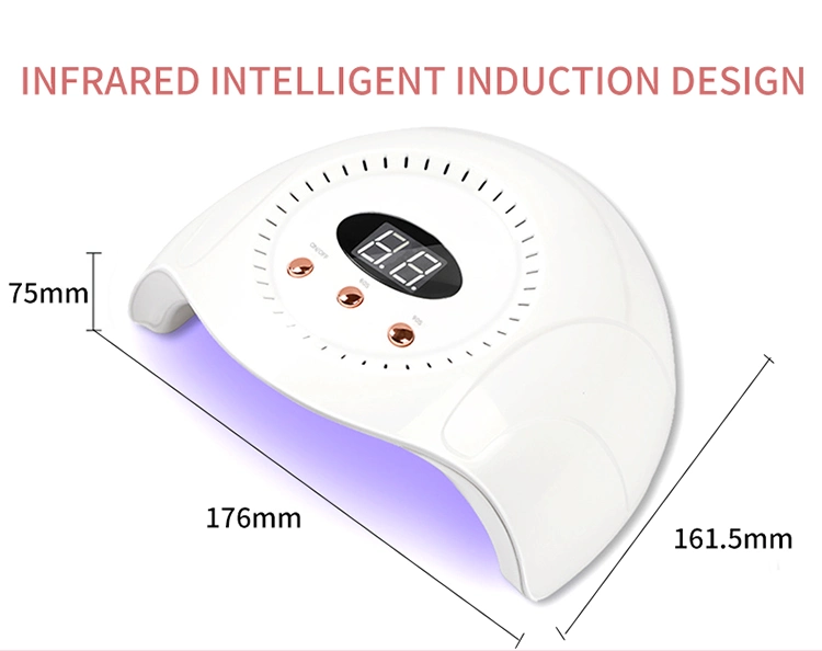 48W UV Nail Phototherapy Machine 30 Lamp Beads Quick-Drying Painless Nail Lamp