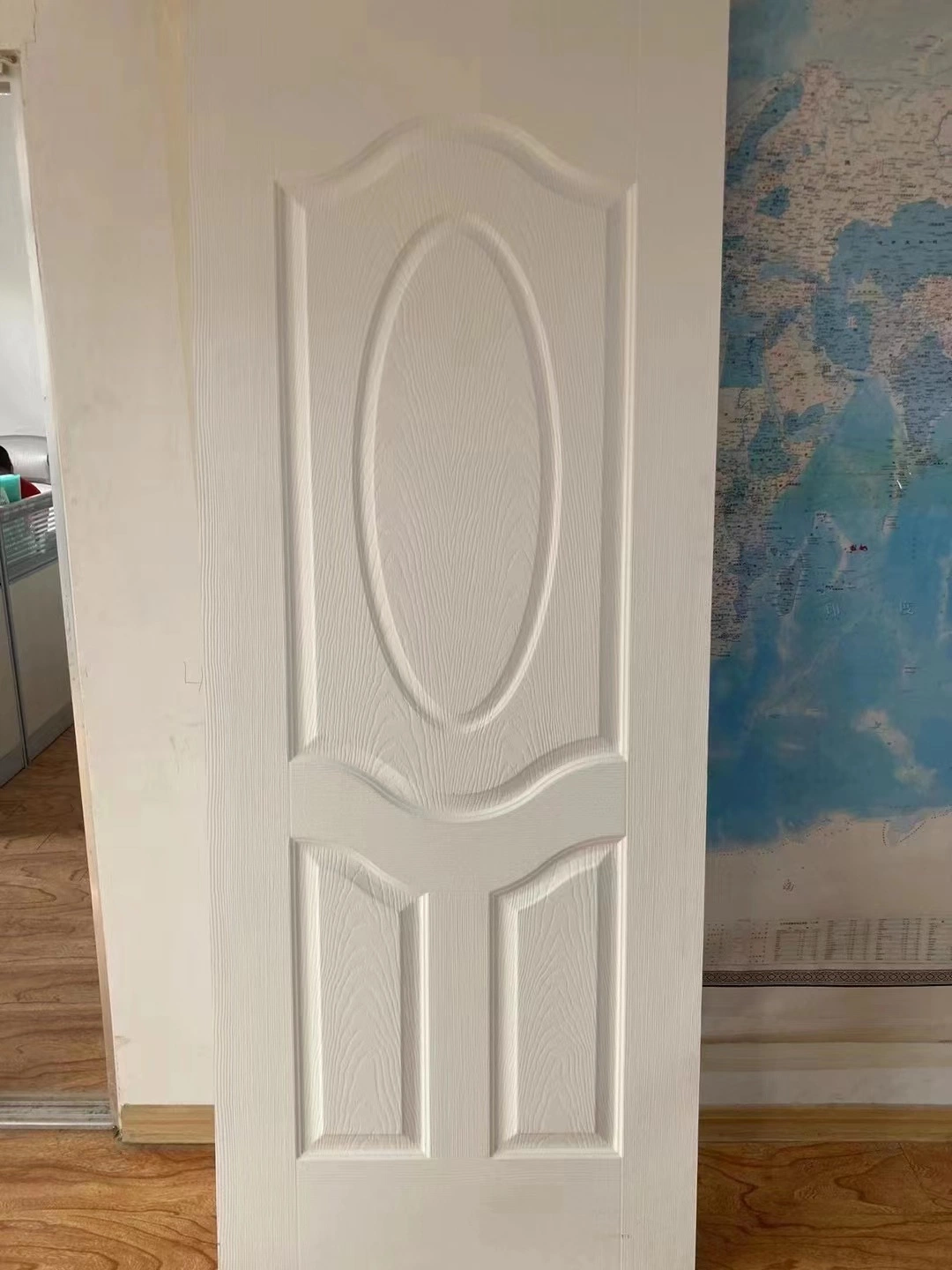 3mm White Primer / Sapele HDF Door Skin for Home Door