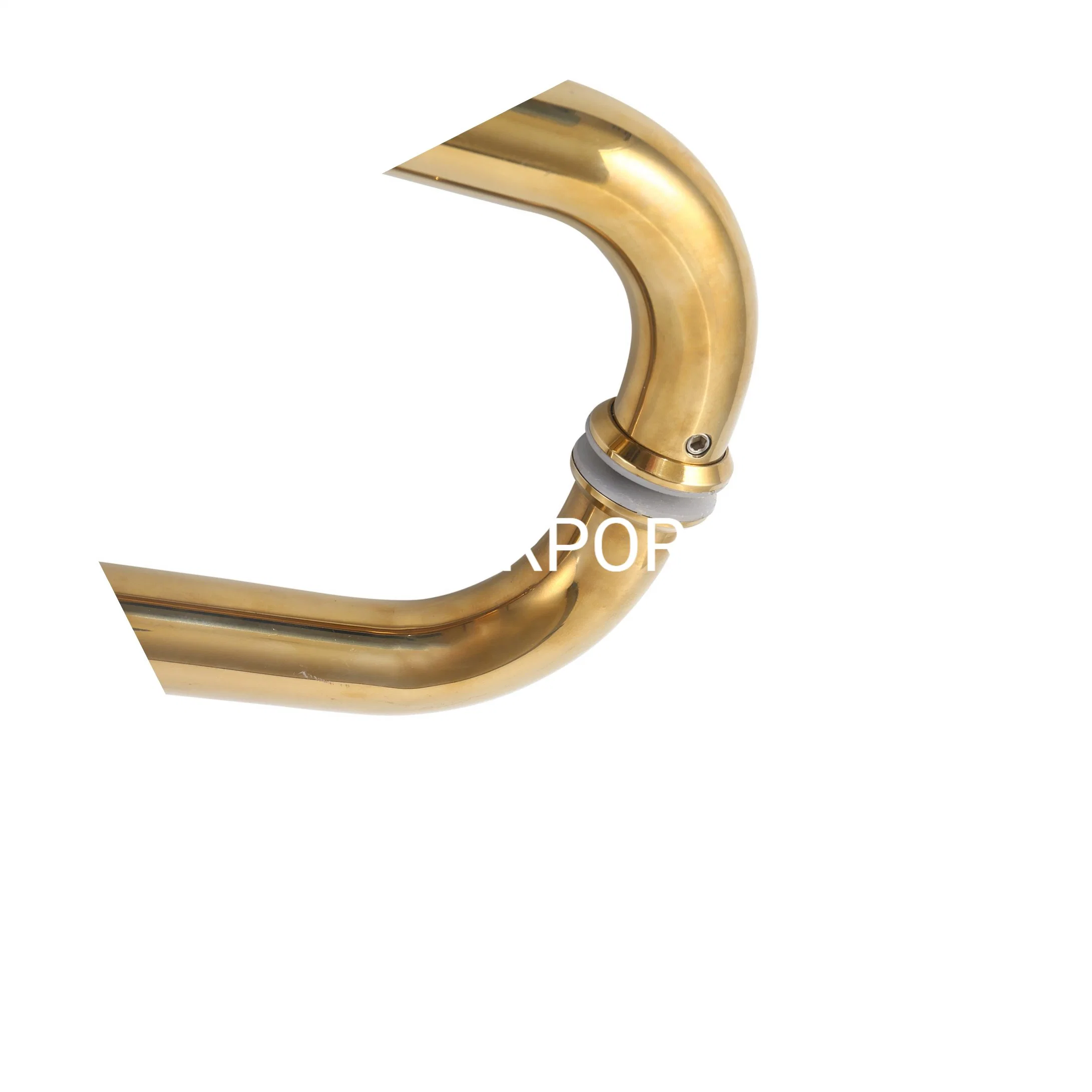 Brass Plated Tubular Stainless Steel 304 Pull Handle of Furniture Hardware for Glass Door