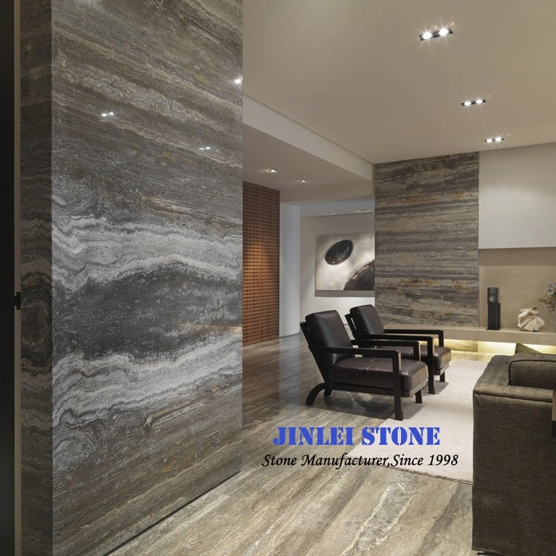 Irain Imported Alfresco Silver Grey Travertine Stone Walling/ Flooring Stone Tiles