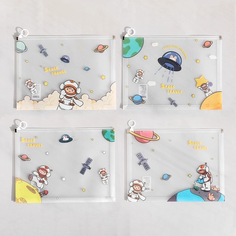 Waterproof Multi-Functional Cartoon A4 Document Bag File Storage Bag for Office School