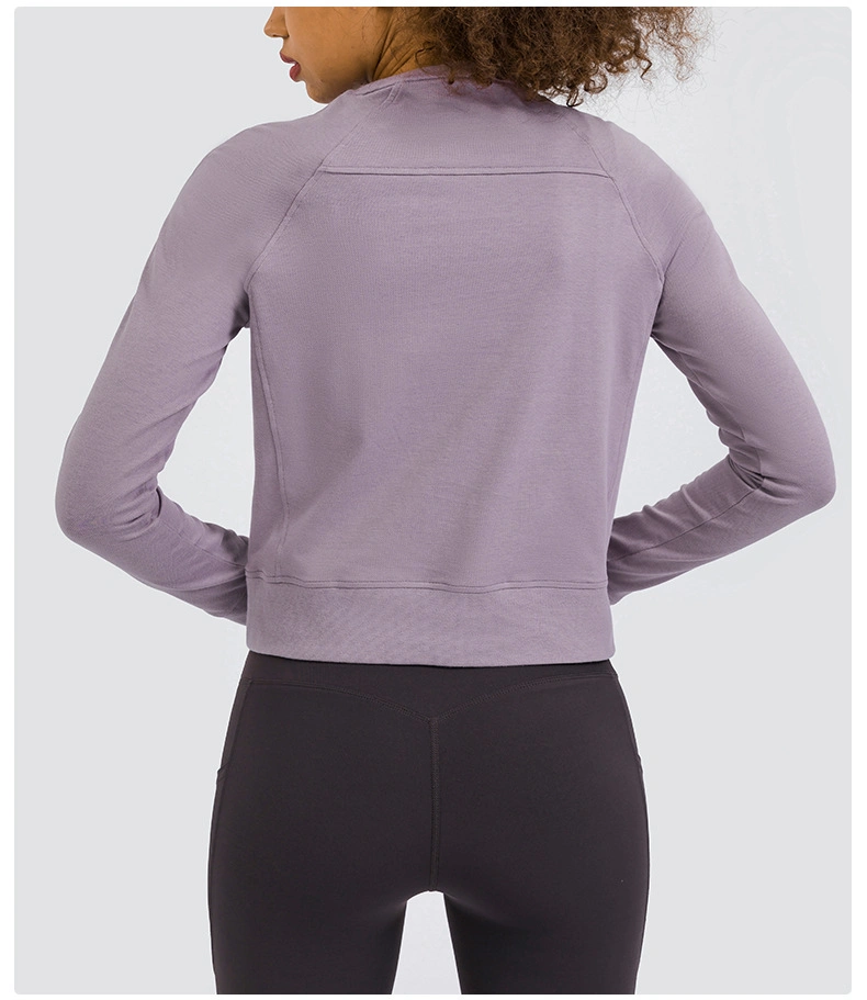 New Thickened Warm Yoga Clothes Running Fitness Women Long-Sleeved Casual Loose Sweater