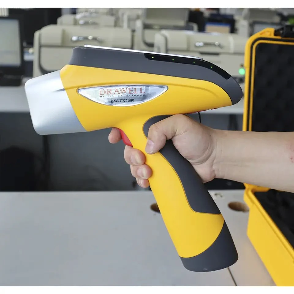 Espectrómetro portátil de XRF DRAWell DW-EX5000/EX7000 Espectrometro portátil de aleación Mineral XRF Analizador de metales