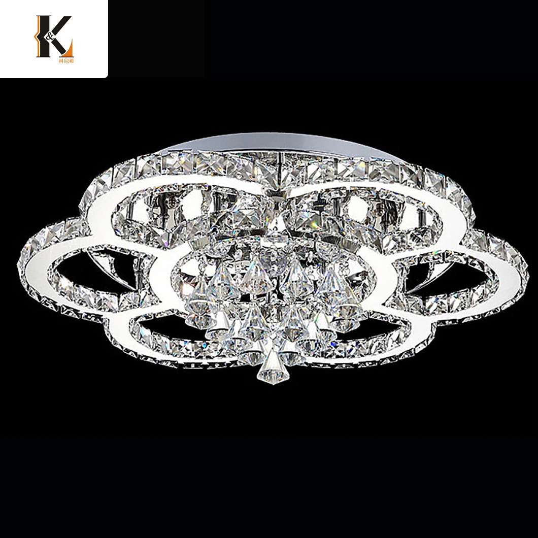 Kristall LED Pendelleuchte OEM Customized China Maria Theresa Kristall Deckenleuchte Mit Kronleuchter