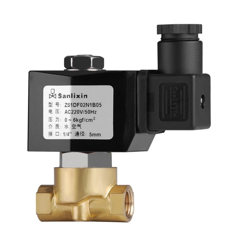 Air Water 2 Way Brass Pilot Solenoid Valve -- Magnetic Pulse