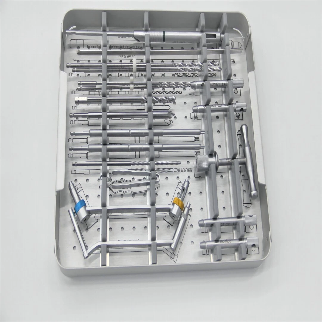 Orthopedic Small Fragment Locking Plate Implant Upper Limb Instrument Set for Trauma Operation