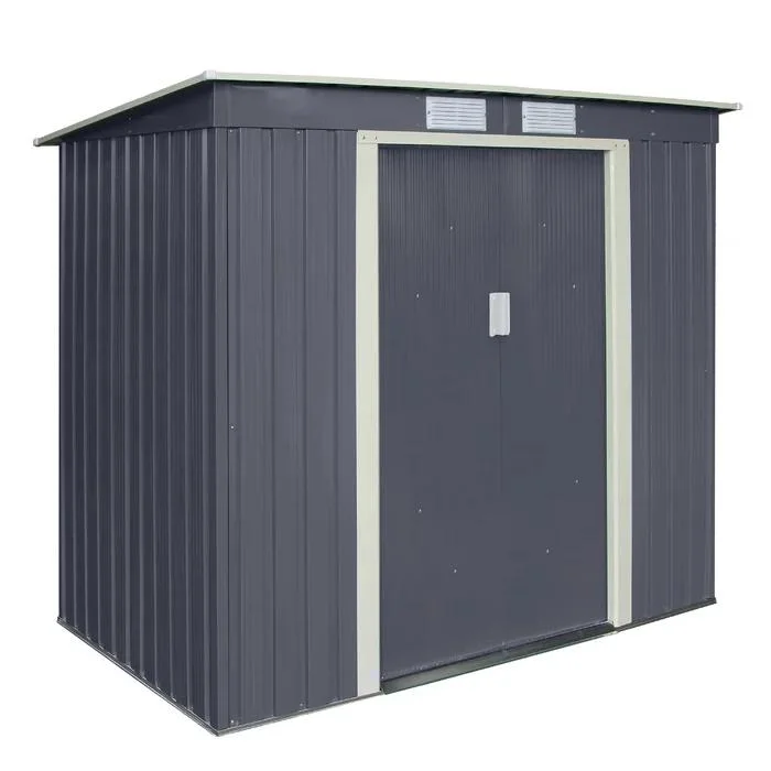 Outdoor Tool House Home Courtyard Galvanized Square Tube Garden Metal Storage Shed