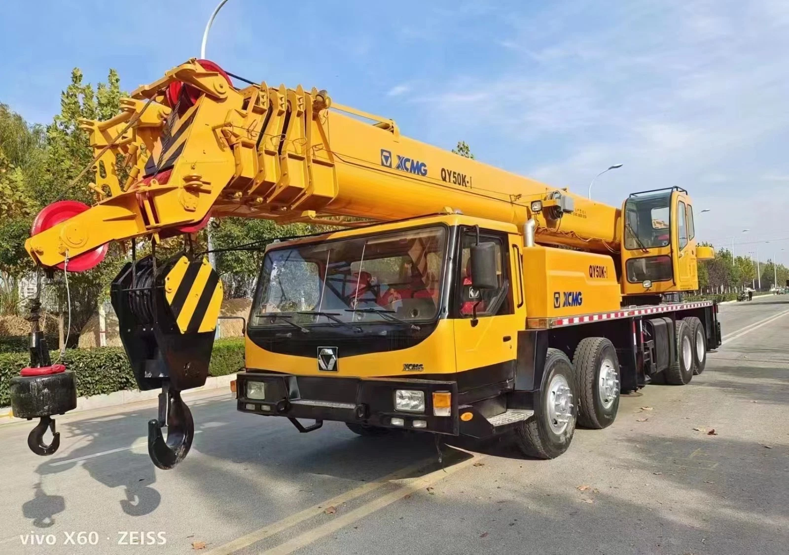 Used Truck Crane Mobile Crane Qy50 5t Chinese Brand Strong Energy Good Working Condition Construction Machinery Qy50kc