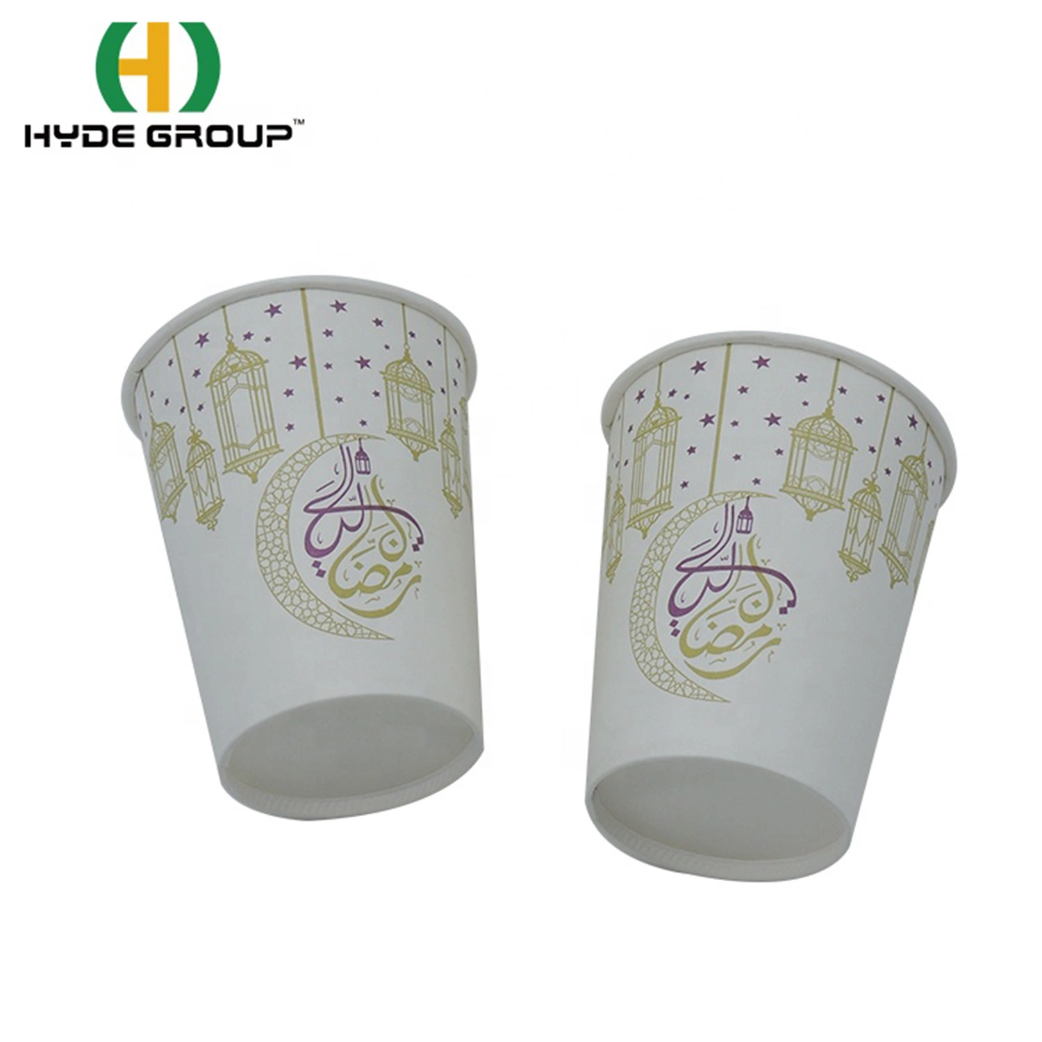 9oz Una sola pared de vasos de papel para bebidas frías y calientes de materiales de papel desechables