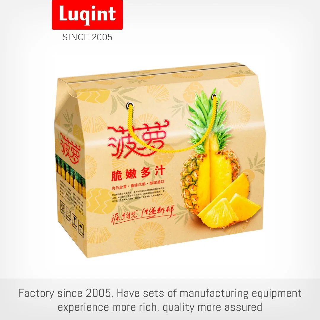 Custom Printing Paper Bag Cardboard Banana Fruit Gift Packaging Box Carton