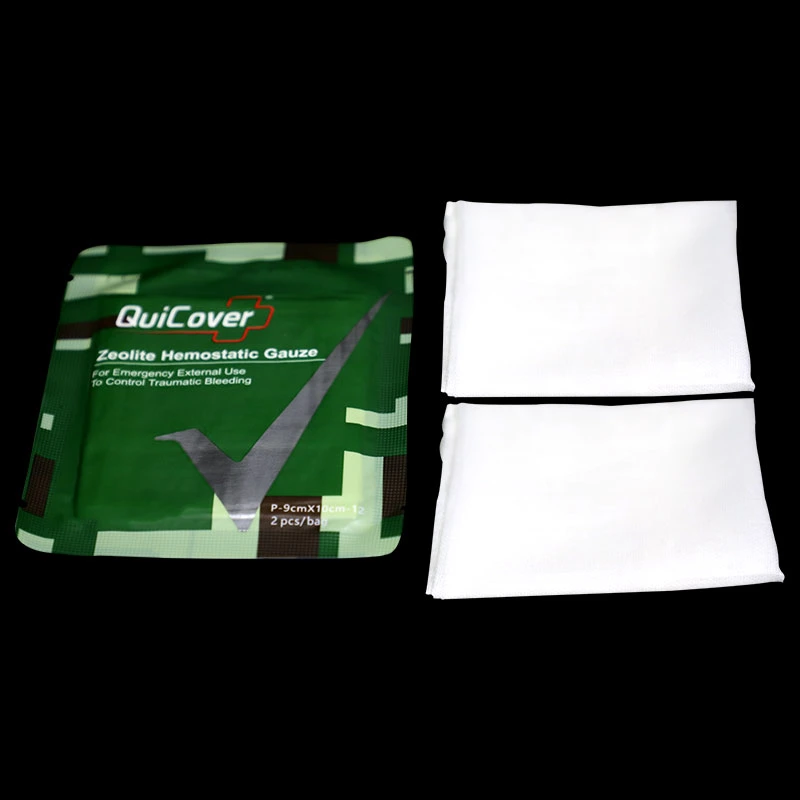 High quality/High cost performance  Hospital Surgical Zeolite Tactical 30 Seconds Hemostatic Dressing Combat Cotton Absorbent Gauze