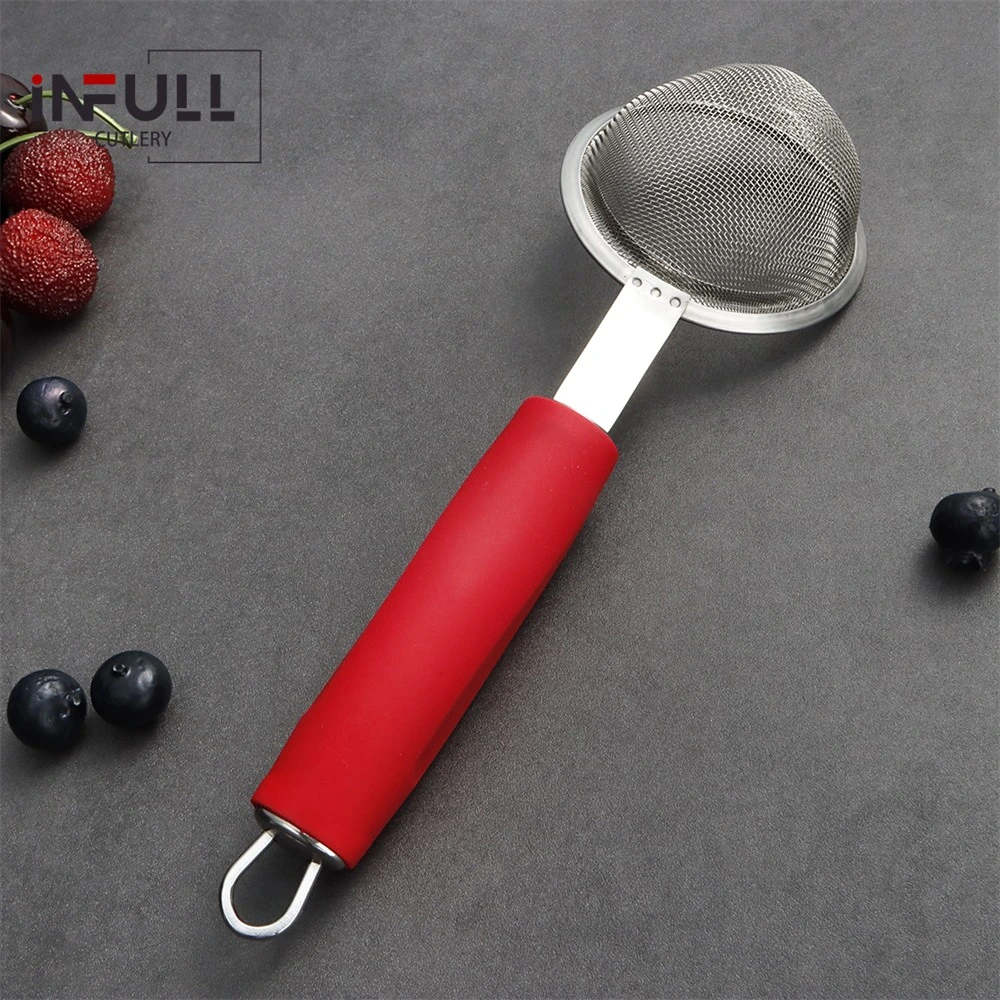 Stainless Steel Skimmer Spoon 8.8cm Mesh Food Strainer