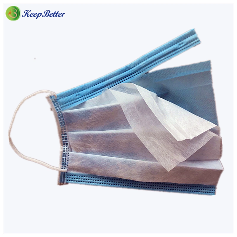 Fast Ship Certified Non-Medical Earloop Face Mask Wholesale/Supplier Supply Manufacture Disposable 3 Ply Layer Flat safety Face Mask Made in China for Public Civil Use