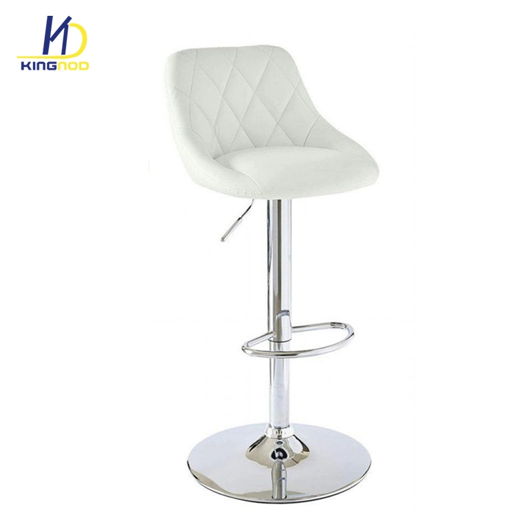 Popular Nordic Style PU Leather Thick Foam Rotary Bar Chair