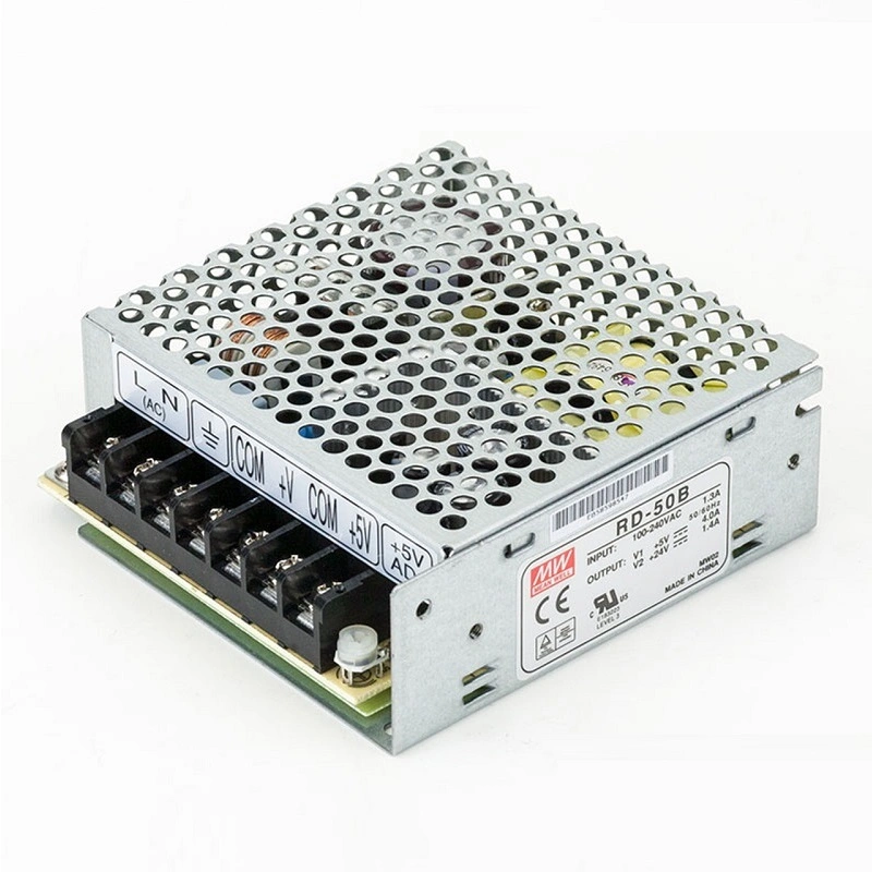 Brand-New Mean-Well Rd-50b Switching Power Supplies 53.6W 5V/4A 24V/1.4A Good Price