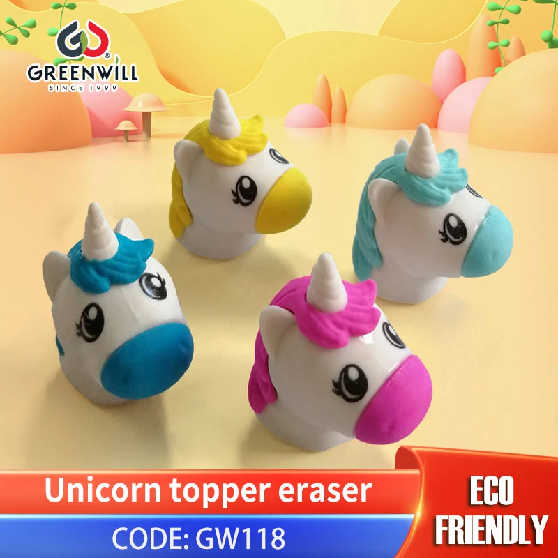 24 PCS Unicorn Pencil Eraser Set, for Kids, Children's Gifts, Party Favor, Classroom Rewards (GW118)