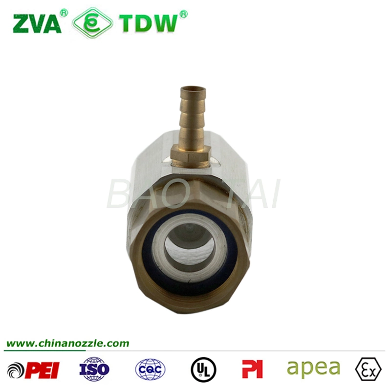 Brass Fuel Hose Coax Adapter Nozzle Coupling Joint (TDW-CA)