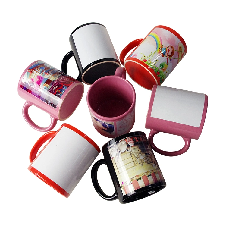 Großhandel/Lieferant 11 Oz Customized Keramik Sublimation Blanks Kaffee Becher für Drucken Von Thermodruckmaschinen