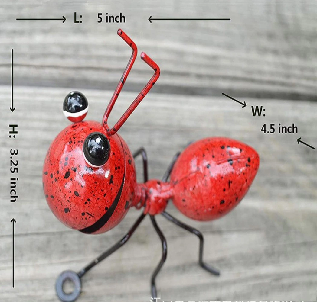 Metall Ameise Yard Art, Garten Patio Dekoration Bunte Ameise geformt Metall Wanddekorationen für Badezimmer, Kindergarten oder im Freien Wyz18071