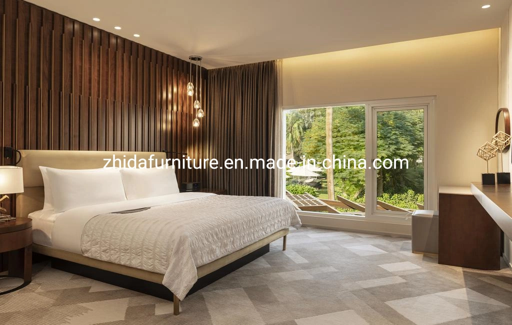 Un design moderne personnalisé Plaque de contreplaqué avec l'hôtel Chambre à coucher meubles en bois de placage