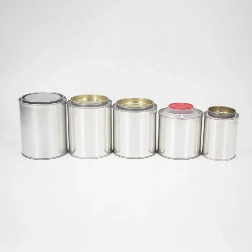 Paint Tin Cans Packaging Containers Round Metal Industrial Paint Glue Packing Tin Cans