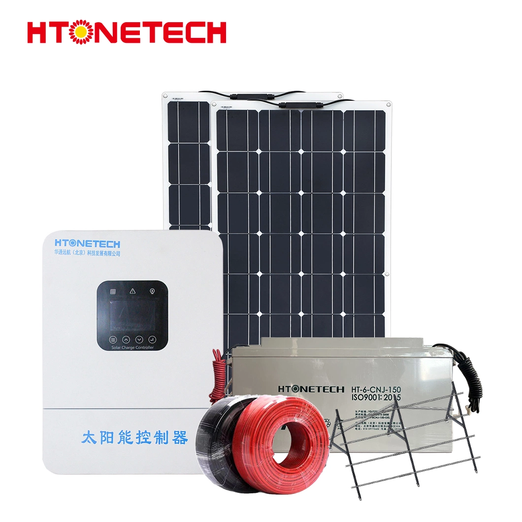 Htonetech 3kw 8kw 10kw Sistema Solar Fora da Rede Completo Kit Fábrica China 8kw 10kw 54kw Sistema de Energia Solar para Casa de Aluguel.