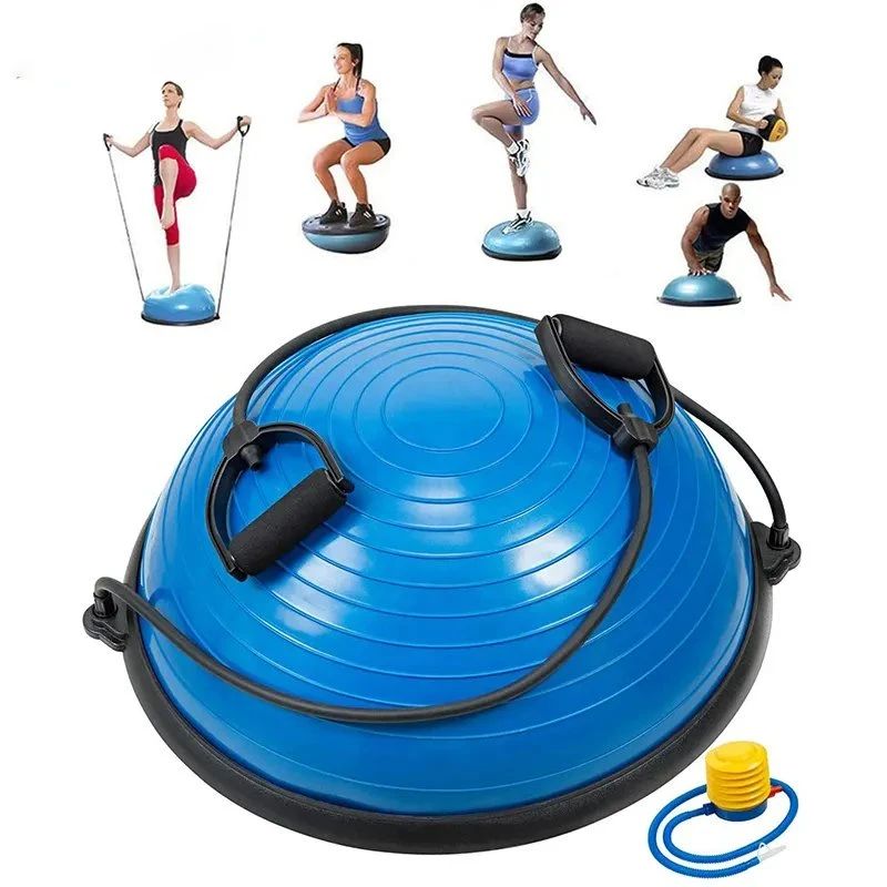 Custom Logo Gym Fitness Exercise Bosu Yoga Semi-Balance Ball