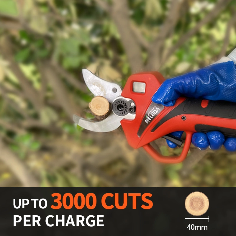 40mm Professional Electric Pruning Shear Battery Power Tree Progressive Garden Pruner