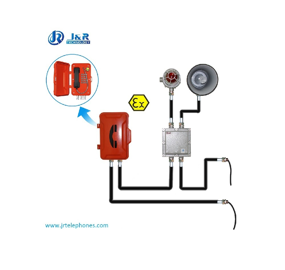 Intrinsically Safe VoIP Explosion Proof Hotline Telephone for Areas at Risk of Explosion