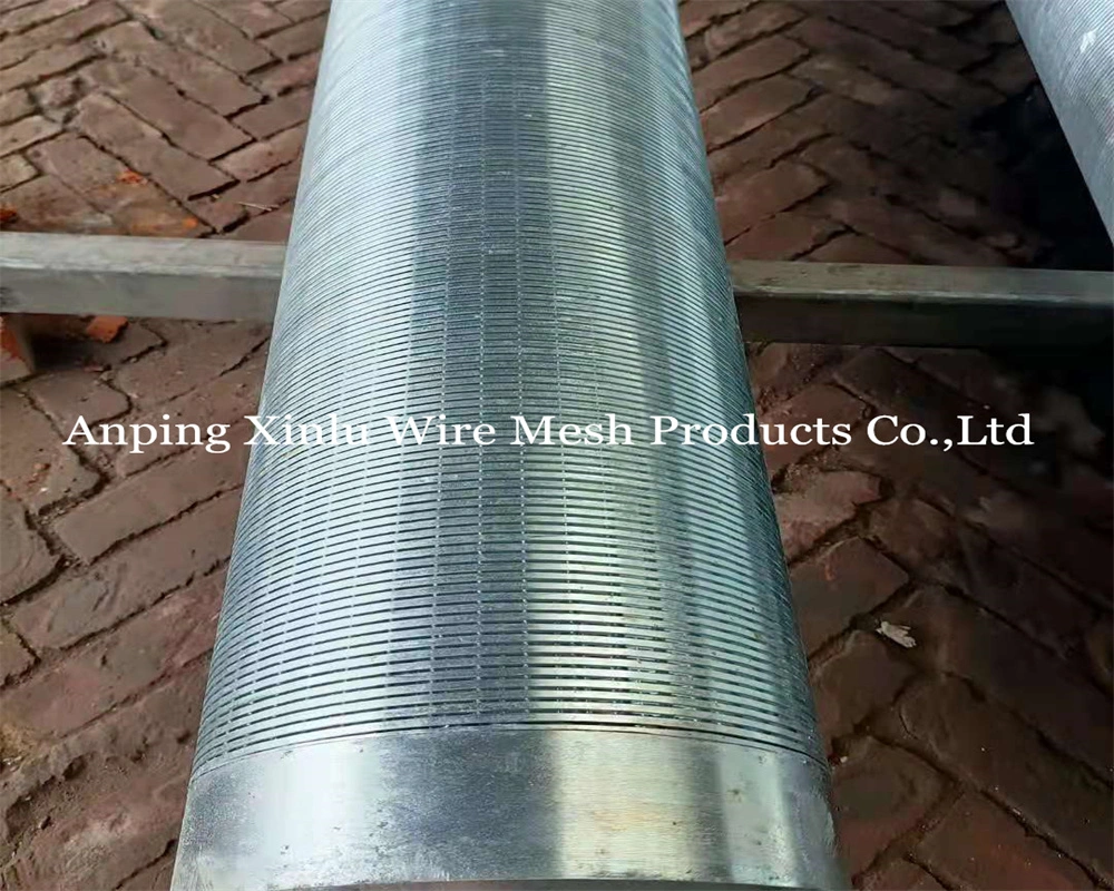 Low Carbon Galvanized V Wire Wrap Water Well Screen Mesh