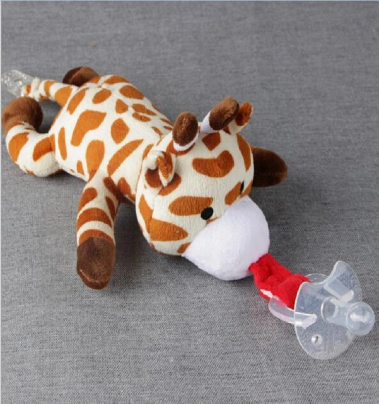 Plush Animal Baby Pacifier Toys