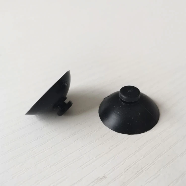 Customize 40 mm Black Industrial Silicone Rubber Suction Cup