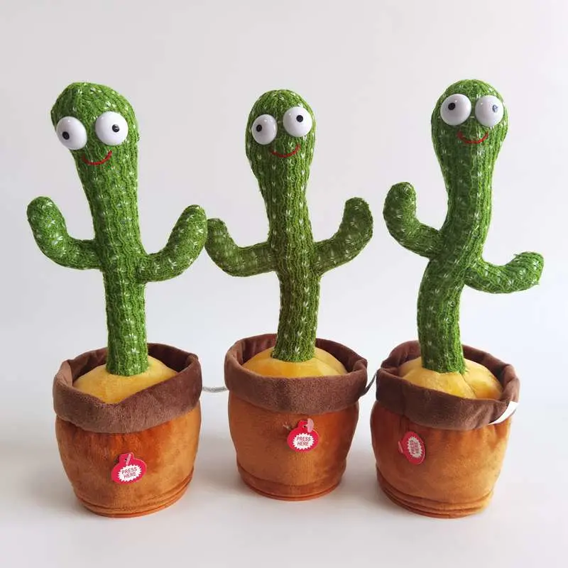 2021 Wholesale/Supplier Price Stuffed Music Simulation Plush Doll Dancing Cactus Plush Toys