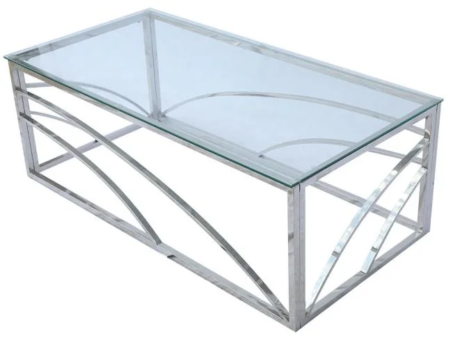 Wholesale/Supplier Home Dining Room Furniture Glass Marble Stainless Steel Dining Table Coffee Table for Living Room