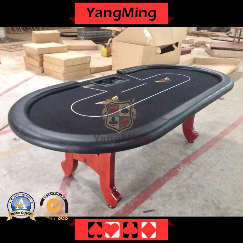 Gambling Table Texas Holdem Poker Table Economical Model Factory Style Dedicated Texas Poker Game Table with 10 Seats Ym-Tb019