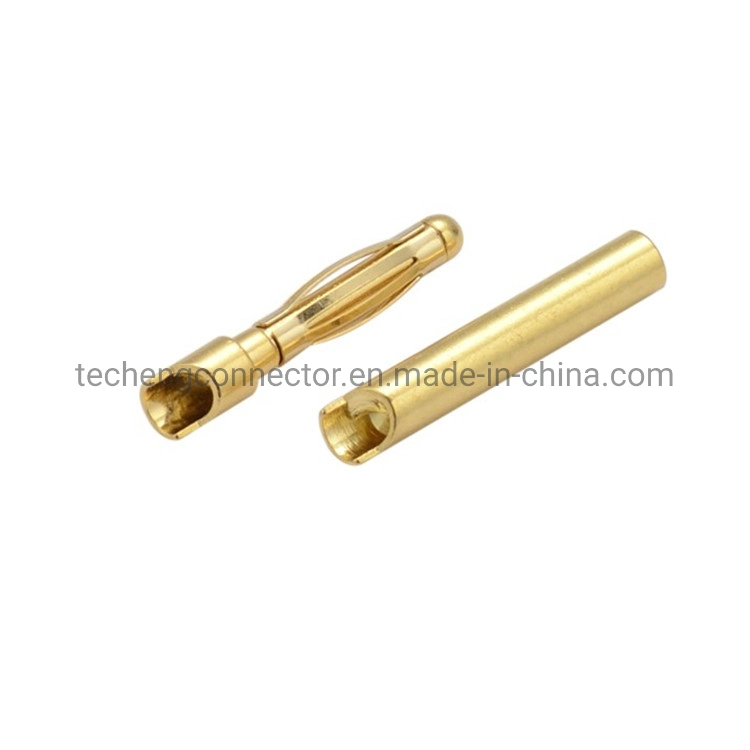 Custom High Precision CNC Gold Plating Brass Pin for Plastic Mold Component