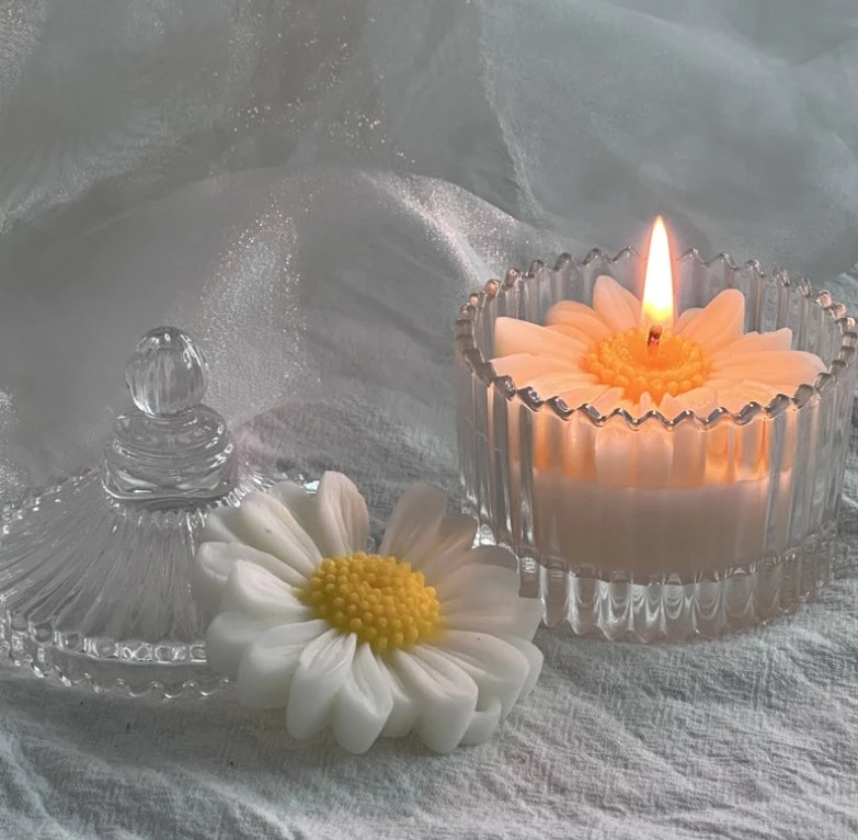 Daisy Scented Candles Cute Female Birthday Companion Gift Niche Glass Scented