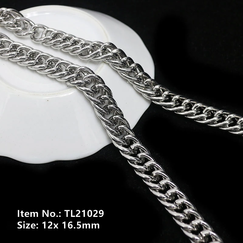 Metallic Aluminium Kette Colorfast Dekoration Kette für Taschen Tl21029