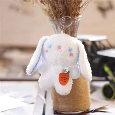 Cute Fruit Bunny Pendant Plush Doll Doll Cartoon Backpack Bag Hanging Keychain Plush Toy