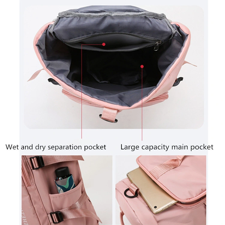 Mochila multiusos de lazer leve e dupla capacidade de grande capacidade para ombro Saco para bagagem