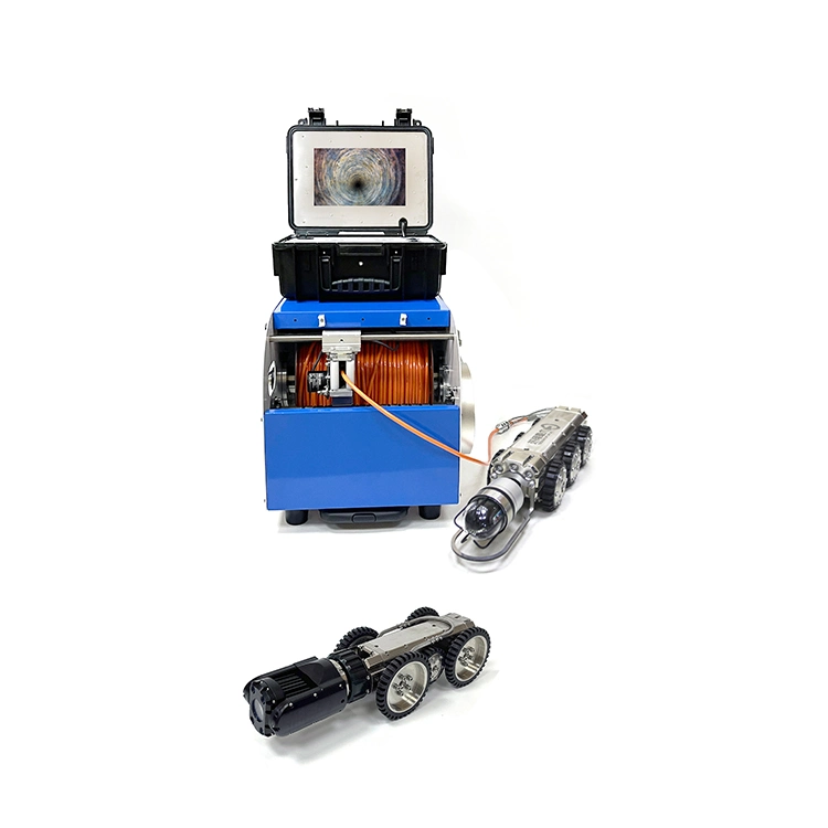CCTV Megapixel sistema de inspección de tuberías Borescope Alcantarillado Plomería Crawler Robot Cámara