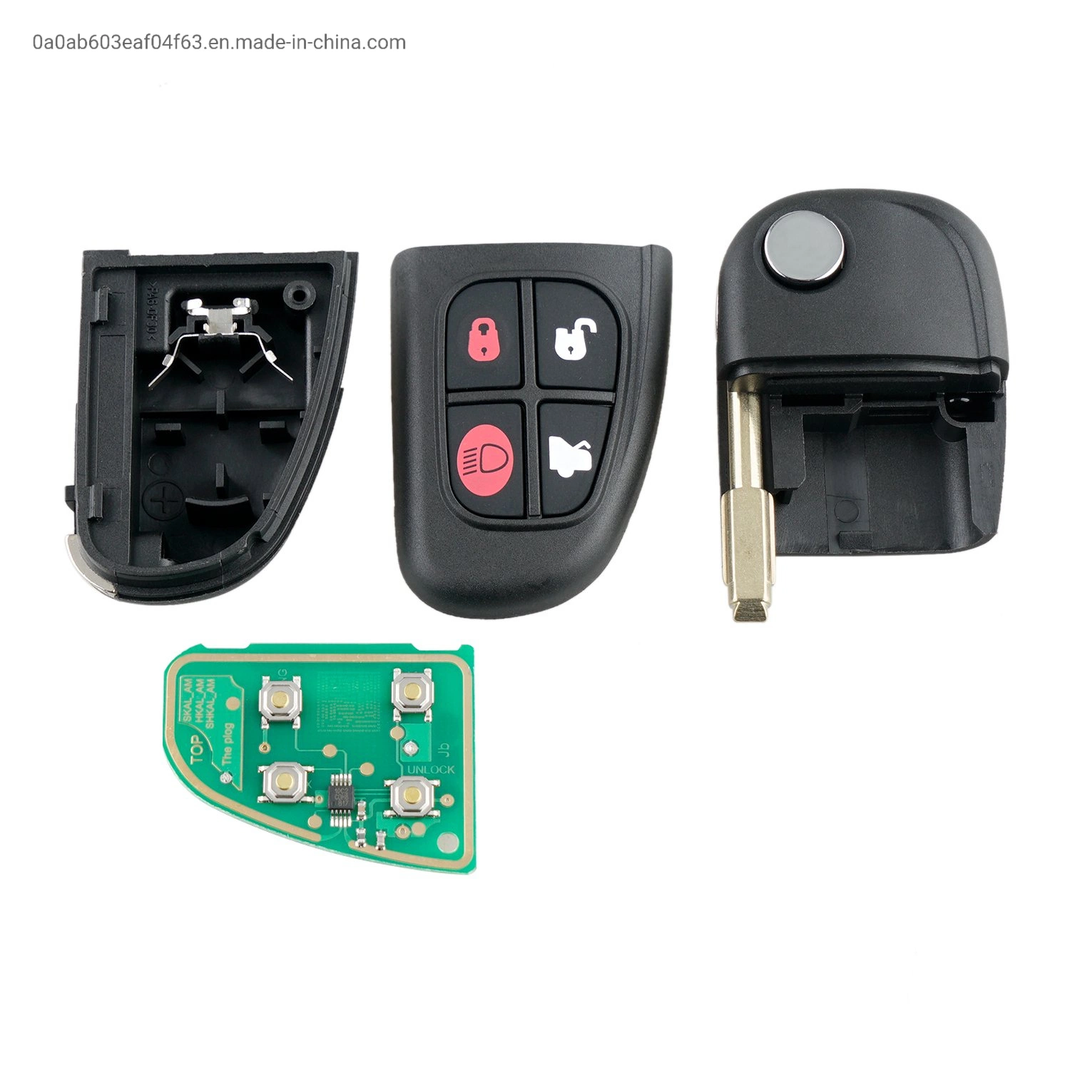 5 BUTTONS 315MHZ CAR KEY FOB REMOTE KEY FOR 2001-2008 Jaguar S Type X Type XJ XJR Auto Parts FCC ID : NHVWB1U241