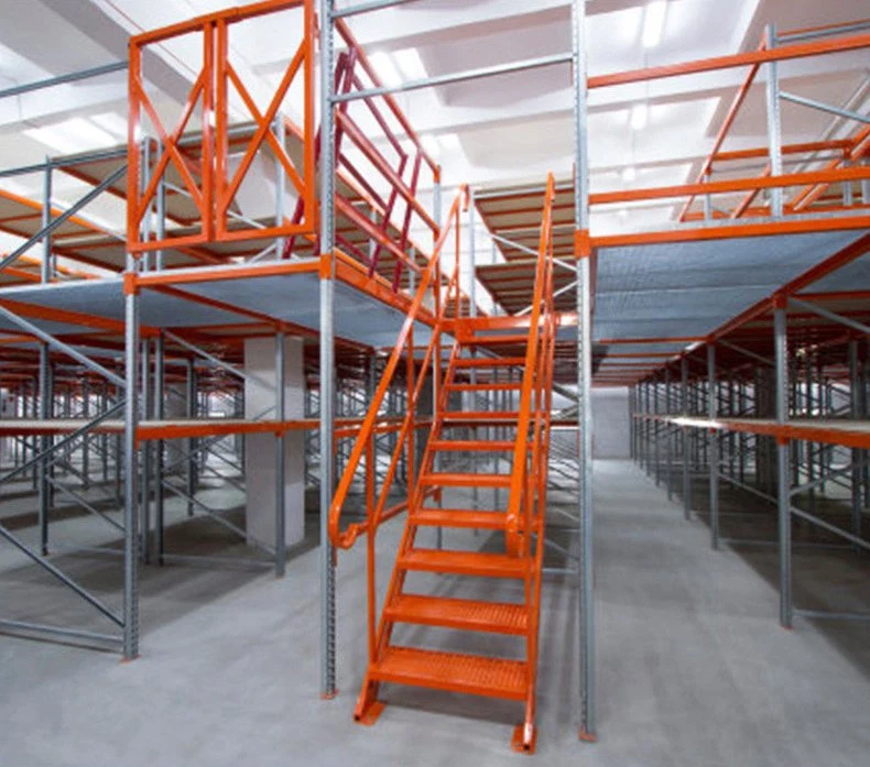 Mezzanine Floor Racking Strong Bearing Capacity Mezzanine Floors Platform Stable Steel Warehouse Mezzanine Floor