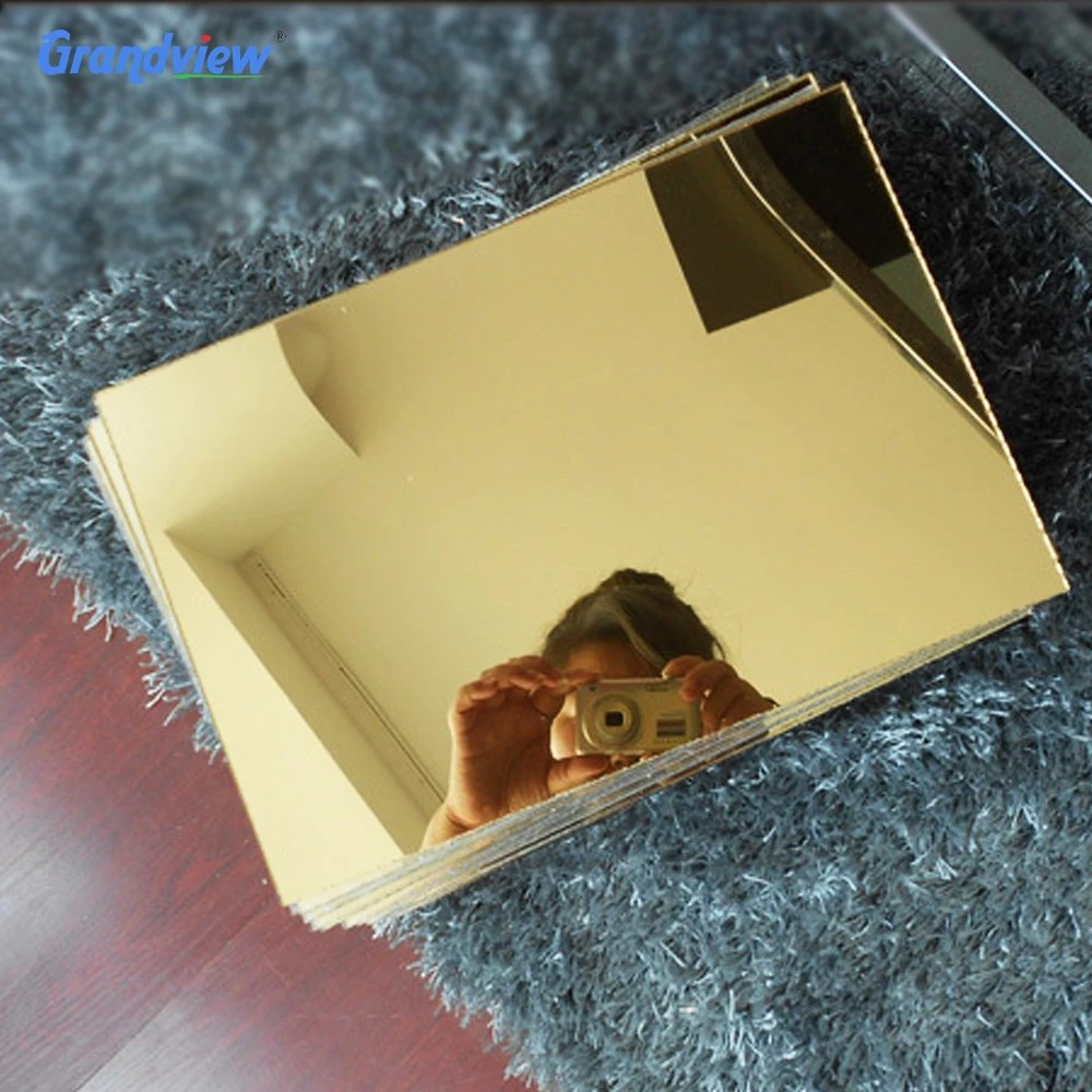 Custom Different Thickness Rose Gold Acrylic Sheet Mirror Sheet with PE Protective Film