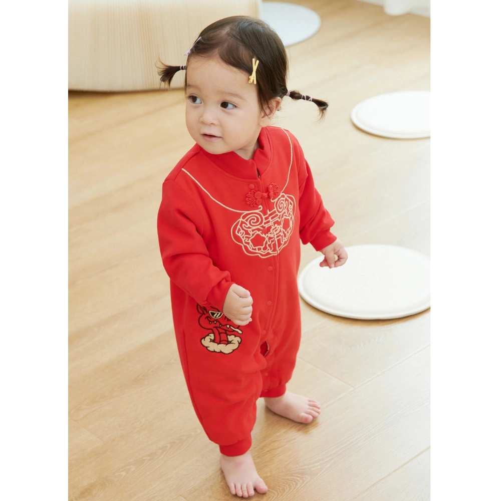 Cotton Baby Romper in Chinese Festival