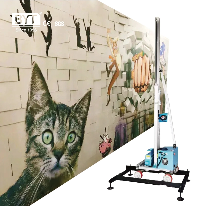 Pintura acrílica 3D impresora vertical de la pared de la máquina de la impresión de la tinta UV